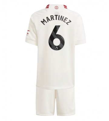 Manchester United Lisandro Martinez #6 Tredje Kläder Barn 2023-24 Kortärmad (+ Korta byxor)